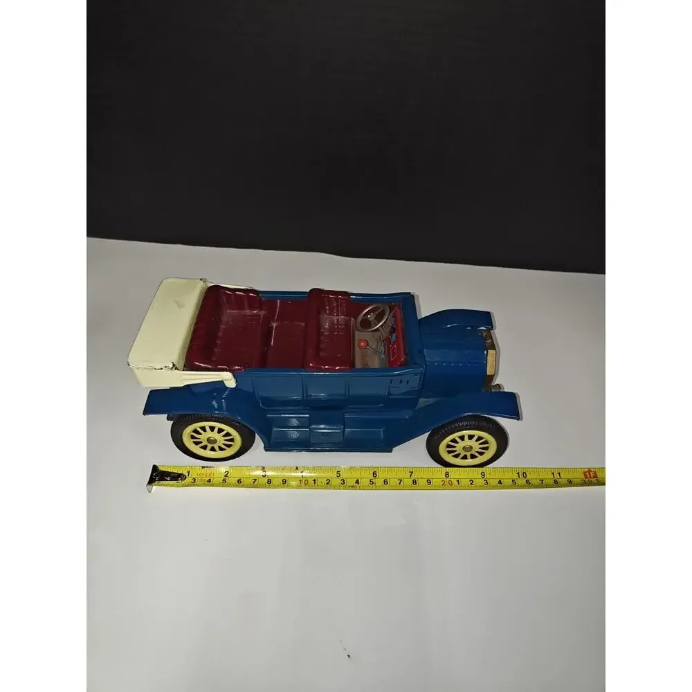 Vintage Tin Friction F-1908 Touring Car Made in Japan 1950's Collectible Toy Car